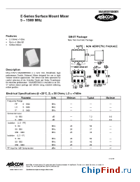 Datasheet MAMXES0001 manufacturer M/A-COM