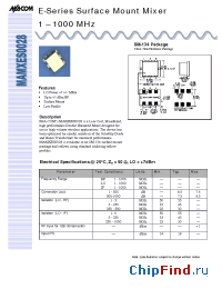 Datasheet MAMXES0028 manufacturer M/A-COM