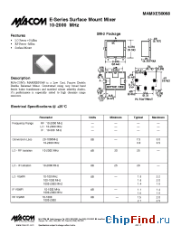 Datasheet MAMXES0068 manufacturer M/A-COM