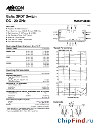 Datasheet MASW20000 manufacturer M/A-COM