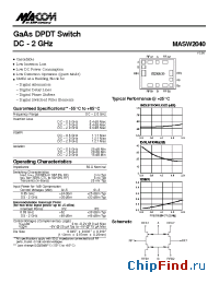 Datasheet MASW2040 manufacturer M/A-COM