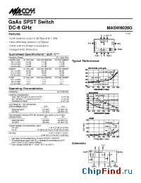 Datasheet MASW6020G manufacturer M/A-COM