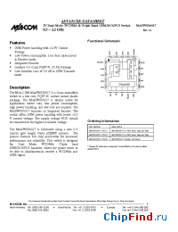 Datasheet MASWSS0017-XFLS0 manufacturer M/A-COM