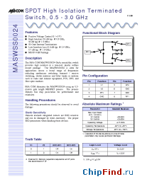 Datasheet MASWSS0024 manufacturer M/A-COM