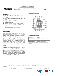 Datasheet MASWSS0049-XFLT1 manufacturer M/A-COM
