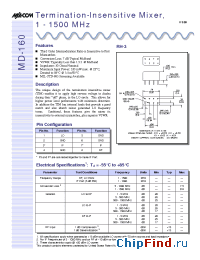 Datasheet MD-160 manufacturer M/A-COM