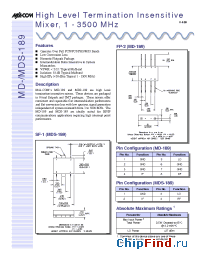 Datasheet MD-189 manufacturer M/A-COM