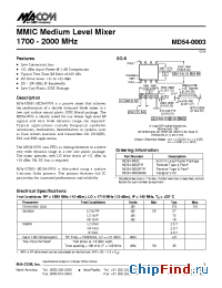 Datasheet MD54-0003 manufacturer M/A-COM