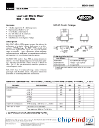Datasheet MD54-0005SMB manufacturer M/A-COM