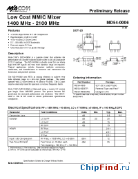 Datasheet MD54-0006SMB manufacturer M/A-COM