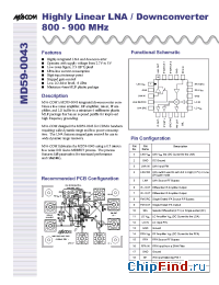 Datasheet MD59-0043 manufacturer M/A-COM