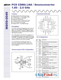 Datasheet MD59-0049RTR manufacturer M/A-COM