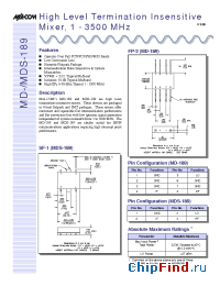 Datasheet MDS-189 manufacturer M/A-COM