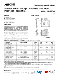 Datasheet MLO81100-01700 manufacturer M/A-COM