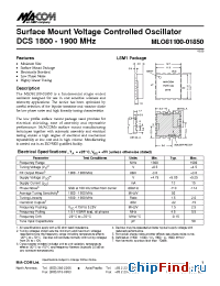 Datasheet MLO81100-01850 manufacturer M/A-COM
