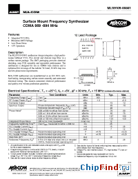 Datasheet MLS9109-00881TR manufacturer M/A-COM