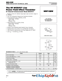Datasheet MRF166W manufacturer M/A-COM