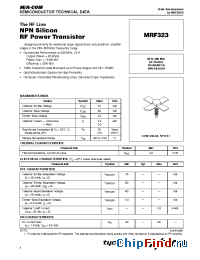 Datasheet MRF323 manufacturer M/A-COM