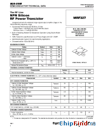 Datasheet MRF327 manufacturer M/A-COM