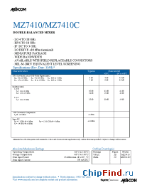 Datasheet MZ7410C manufacturer M/A-COM