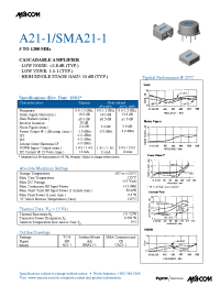 Datasheet SMA21-1 manufacturer M/A-COM
