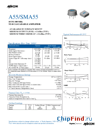 Datasheet SMA55 manufacturer M/A-COM