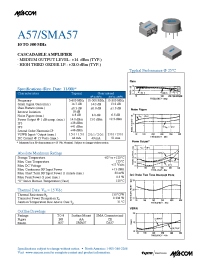 Datasheet SMA57 manufacturer M/A-COM