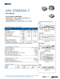 Datasheet SMA66-3 manufacturer M/A-COM