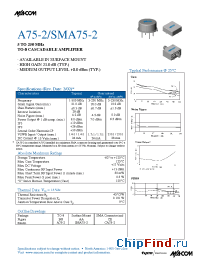 Datasheet SMA75-2 manufacturer M/A-COM