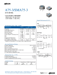 Datasheet SMA75-3 manufacturer M/A-COM