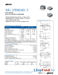 Datasheet SMA81-3 manufacturer M/A-COM