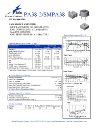 Datasheet SMPA38-2 manufacturer M/A-COM
