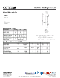 Datasheet LC307PBL1-30Q-A3 manufacturer Marktech