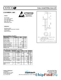 Datasheet LC374NWH1-30H manufacturer Marktech