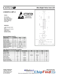 Datasheet LC503AYL2-30P-A manufacturer Marktech