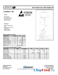 Datasheet LC503NPG1-30P manufacturer Marktech