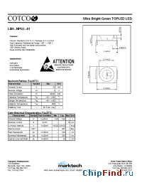 Datasheet LM1-NPG1-01 manufacturer Marktech
