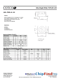 Datasheet LM1-PWN-01-N1 manufacturer Marktech