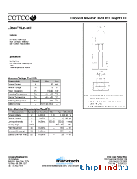 Datasheet LO566TYL2-60H manufacturer Marktech