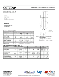 Datasheet LO568NGY2-80Q-A manufacturer Marktech