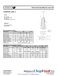Datasheet LO568PGB1-80Q-A manufacturer Marktech