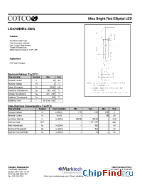 Datasheet LO574NHR4-B0G manufacturer Marktech