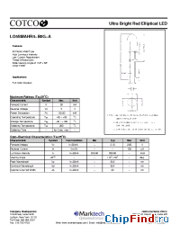 Datasheet LO5SMAHR4-B0G-A manufacturer Marktech