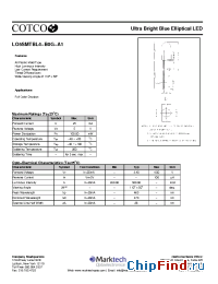 Datasheet LO5SMTBL4-B0G-A1 manufacturer Marktech