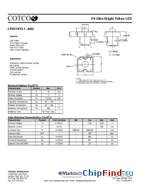 Datasheet LP377AYL1-A0G manufacturer Marktech