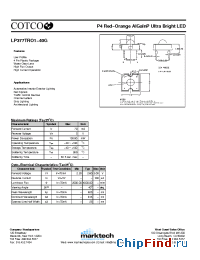 Datasheet LP377TRO1-40G manufacturer Marktech