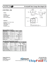 Datasheet LP377TRO1-70G manufacturer Marktech