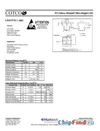 Datasheet LP377TYL1-40G manufacturer Marktech