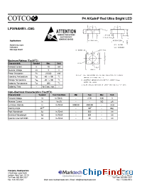 Datasheet LP379AHR1-C0G manufacturer Marktech