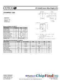 Datasheet LP379PBG1-C0G manufacturer Marktech